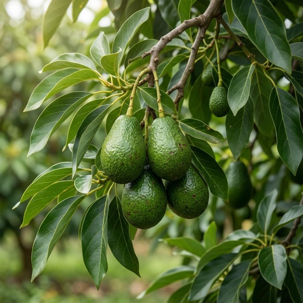 (No Ship to CA,HI,AK) Avocado Live Fruit Tree, 3 Gallon Pot, Vigorous Evergreen Plant for Edible Landscapes, Sturdy Subtropical Shade Tree for Creamy Harvests & Lush Green Foliage