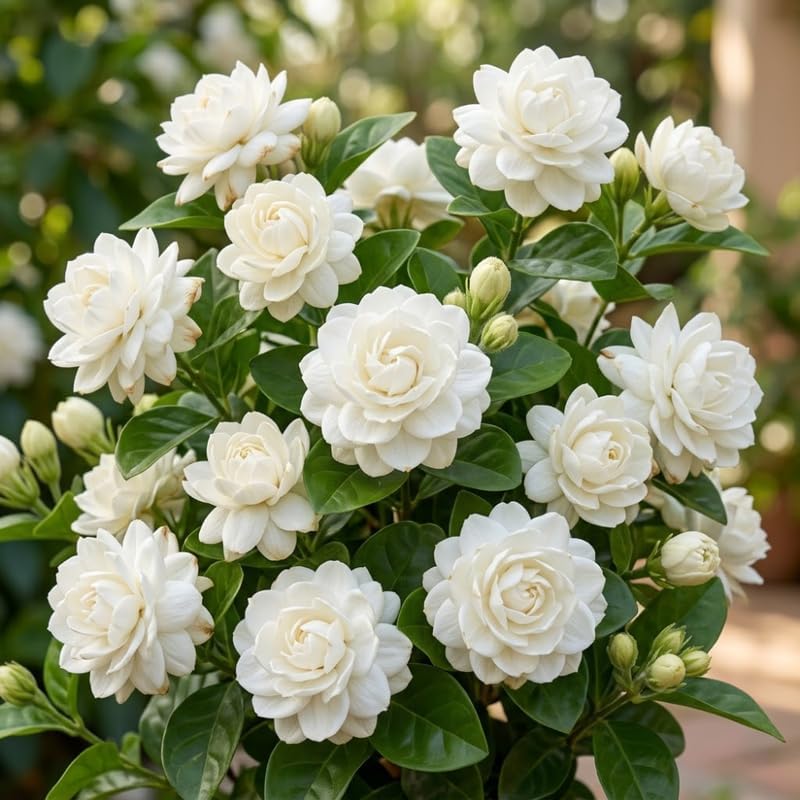 (No Ship to CA,HI,AK) Duke Jasmine Plant Live, 1 Gallon Pot, Low Maintenance Highly Fragrant Shrub for Homeowners, Sturdy Starter for Elegant Floral Displays