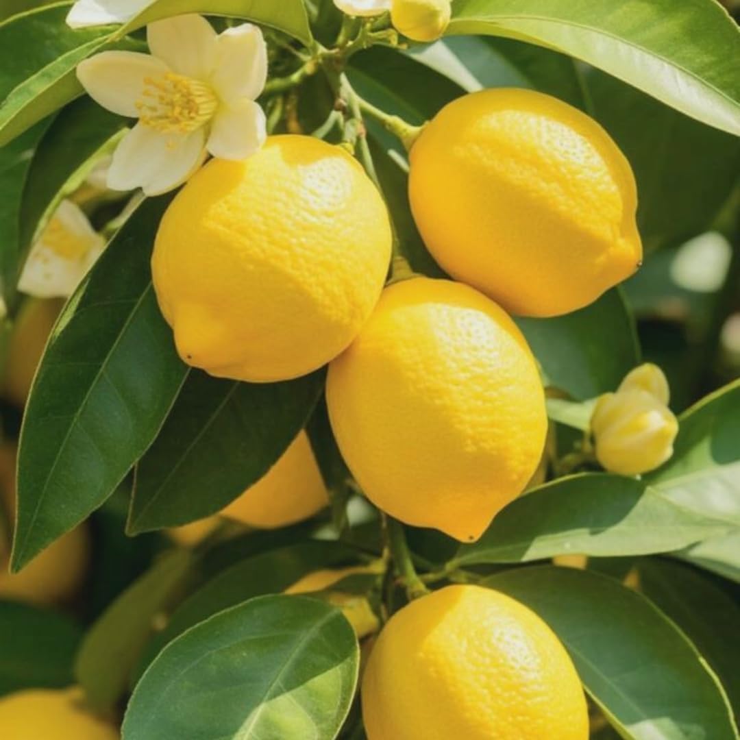 Live Meyer Lemon Tree | 1–2 Ft Tall Citrus Plant | Sweet, Juicy Lemons for Cooking, Drinks, and Home Gardening | No Ship to CA,HI,AK