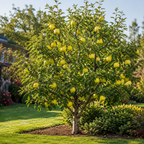 Golden Delicious Apple Tree Live Plant, 3 Gallon Pot, Sweet Yellow Edible Fruit Tree for Home Orchards and Backyards (No Ship to CA,HI,AK)