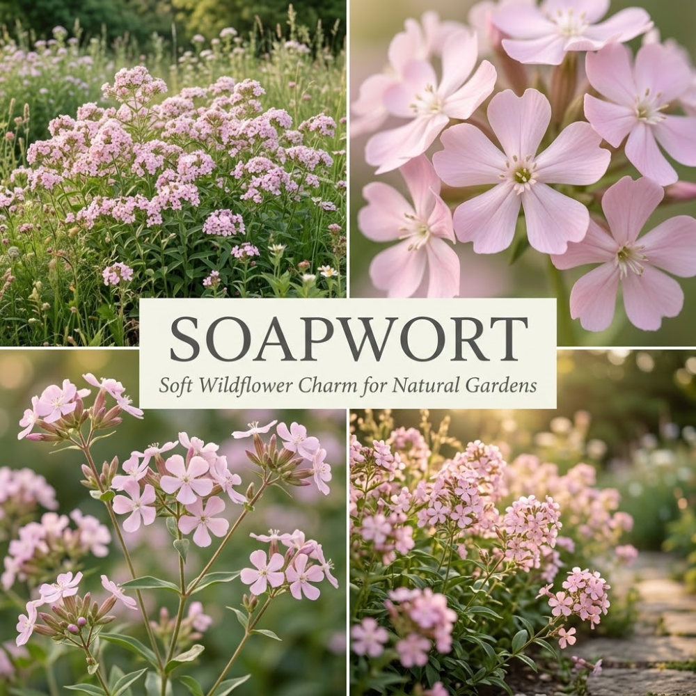 600 Pcs Heirloom Pink Rock Soapwort Seeds, Non-GMO Saponaria Ocymoides, Easy to Care, Sturdy Creeping Flowers Yielding Breathtaking Bright Pink Petals