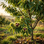Chinese Chestnut Tree, 3 Gallon Pot, Vigorous Blight,Resistant Nut Tree for Edible Landscapes, Sturdy Cold-Hardy Shade Tree for Sweet Roasting Chestnuts
