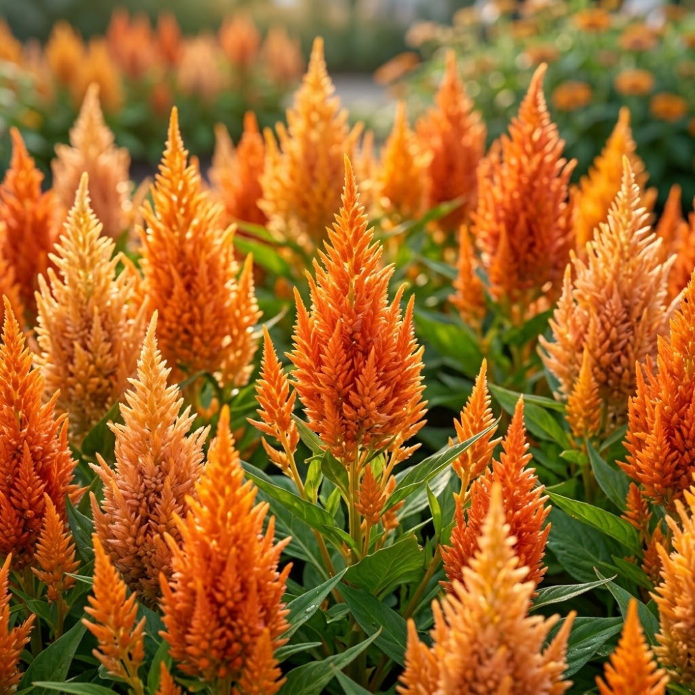 75 Pcs Flamingo Feather Celosia Seeds for Outdoors, Adaptable Heirloom Yielding Striking Light Pink Plumes, Low Maintenance Cut Flowers