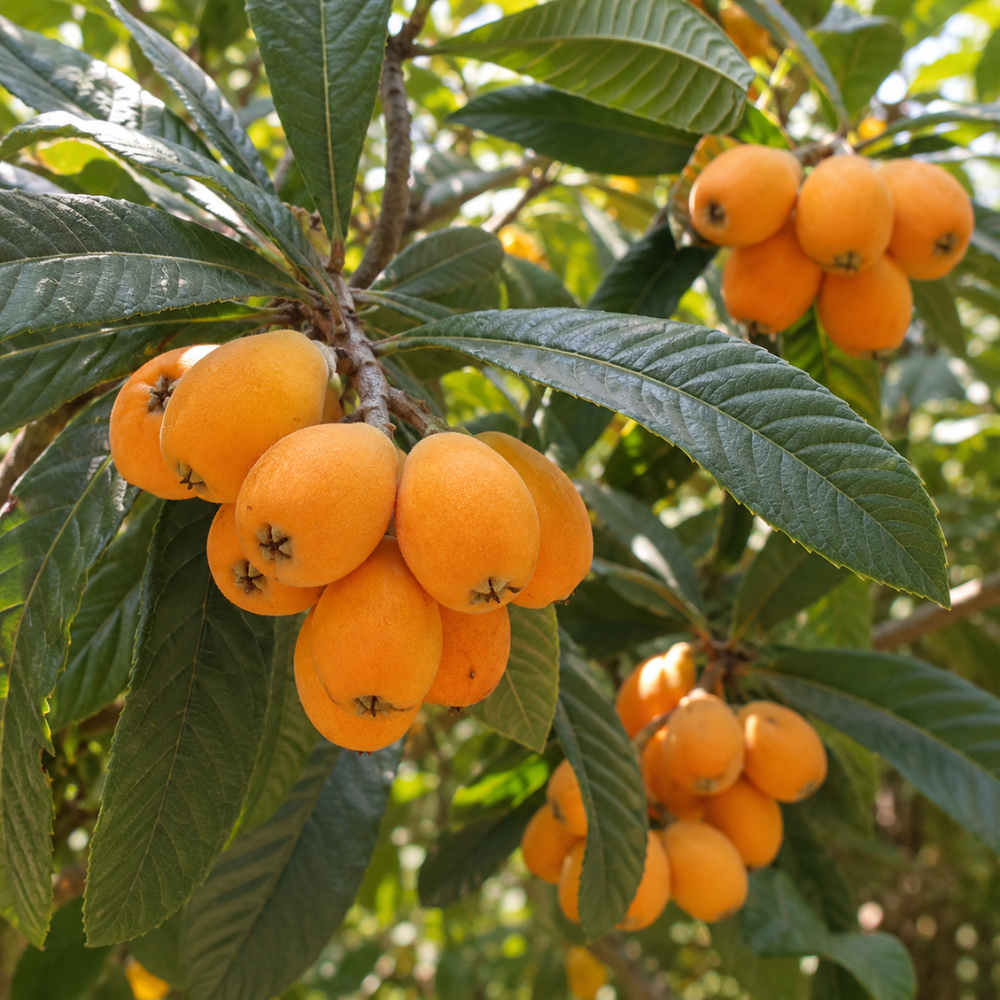 (No Ship to CA,HI,AK) Loquat Tree, Sturdy 3 Gallon Potted Edible Fruit Tree Starter, High-Vigor Evergreen Plant for Home Landscapes, Resilient Subtropical Shade Tree for Backyard Orchards