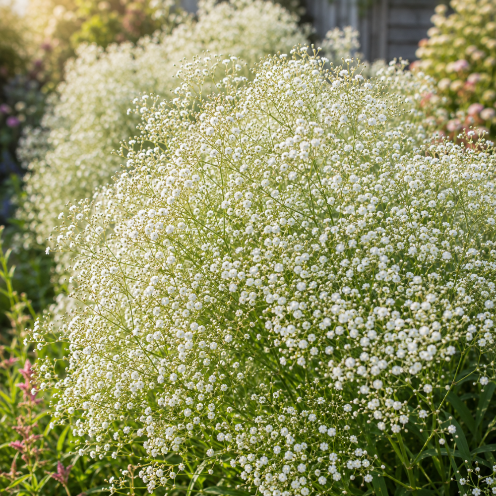 1000 Pcs Baby's Breath Seeds, Heirloom Gypsophila for Planting, Fast-Growing Flowers for Charming Sunlit Gardens & Floral Crafts
