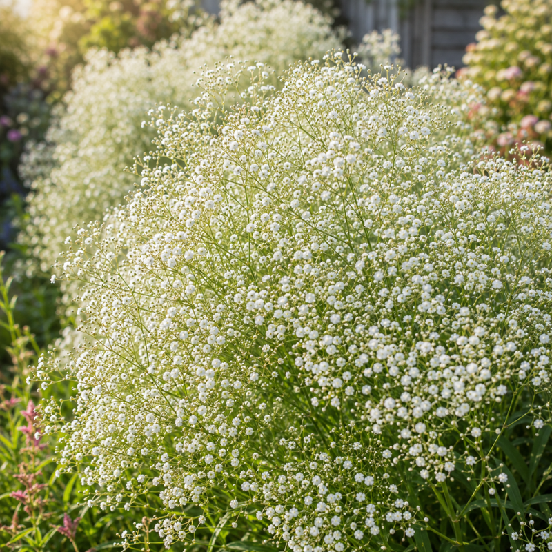 1000 Pcs Baby's Breath Seeds, Heirloom Gypsophila for Planting, Fast-Growing Flowers for Charming Sunlit Gardens & Floral Crafts