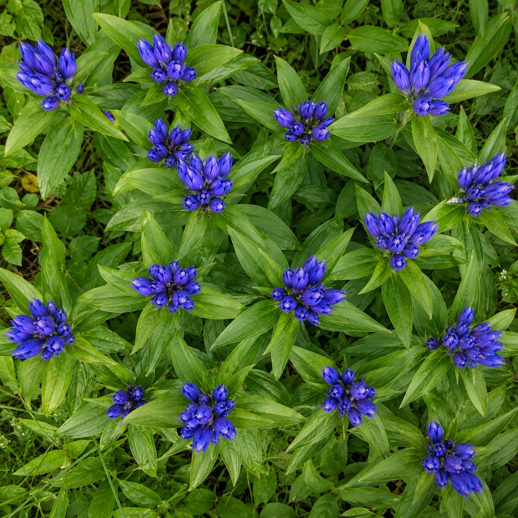 300 Bottle Gentian Seeds, Non GMO, easy to Grow, Hardy Native Gentian Flower Seeds, Ideal Choice for Gardens & Borrders