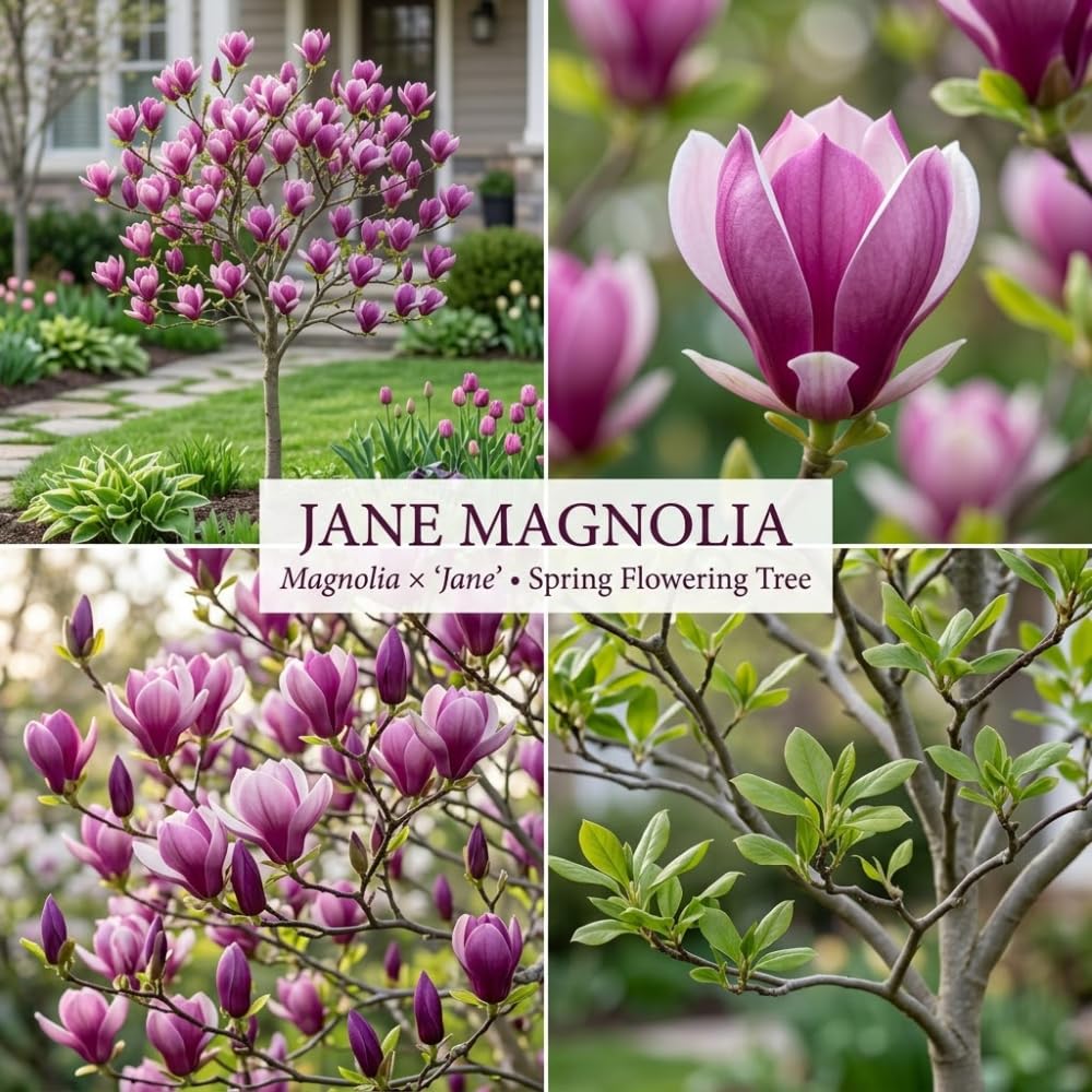 Ann Magnolia Tree Live, 12-18 Inch Tall in 2.5 Inch Pot, Low Maintenance Fragrant Multi-Petal Flowering Shrub for Small Yards and Focal Points