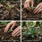 5 Rattlesnake Orchid Roots, Goodyera Pubescens, Low Maintenance Plant, Evergreen Perennial Orchid for Shady Gardens