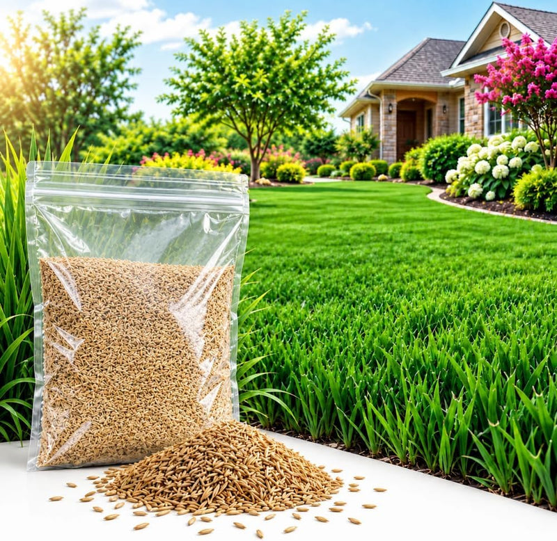 Zoysia Grass Seeds, 1/5 Lbs Grass Seeds for Green Groundcover, Shade and Drought Tolerant Seeds for Landscaping