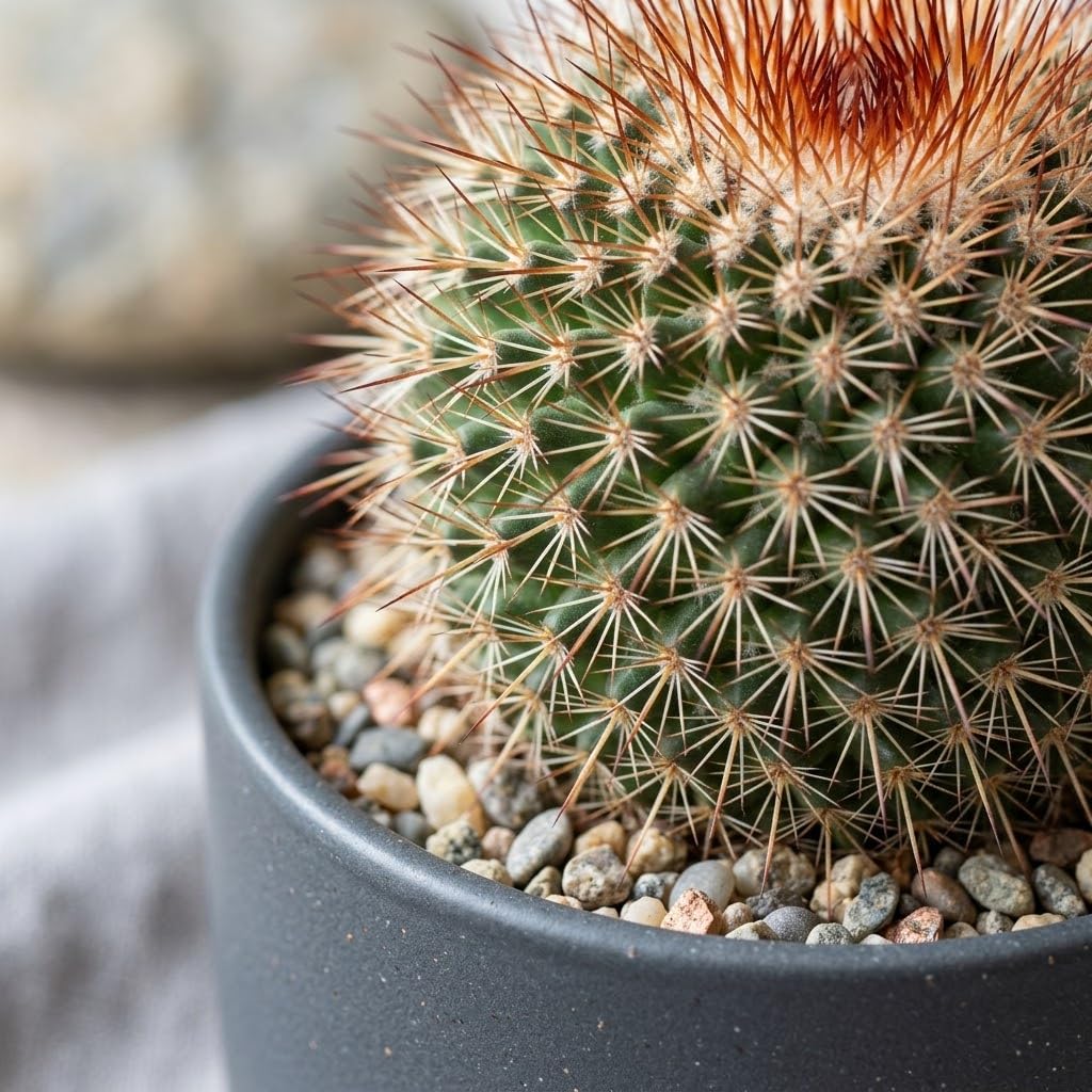 Gymnocalycium Horstii Green Tomato Cactus Plant Live, 4" Pot, Fully Rooted, Easy Care, Unique Ornamental Live Succulent Plant for Home, Office & Indoor Displays
