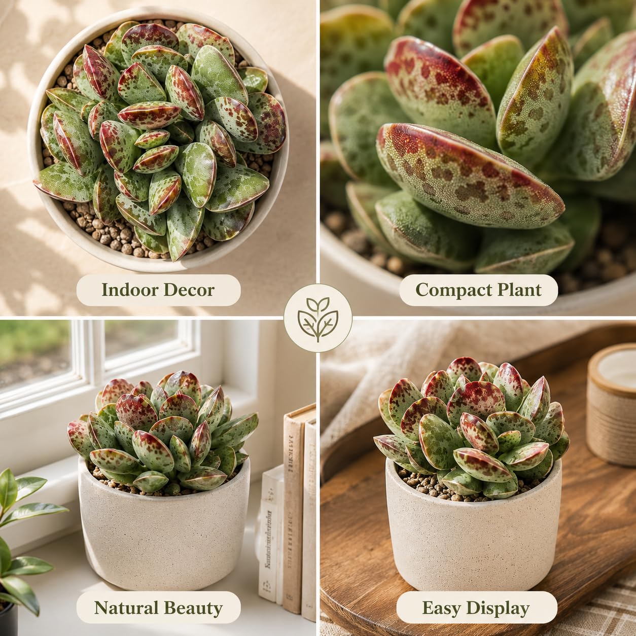 Dischidia Million Hearts Trailing Succulent Plant Live, 3 Inch Pot, Fully Rooted Live Succulent Plant, Easy-Care Houseplant for Shelves, Containers & Indoor Décor