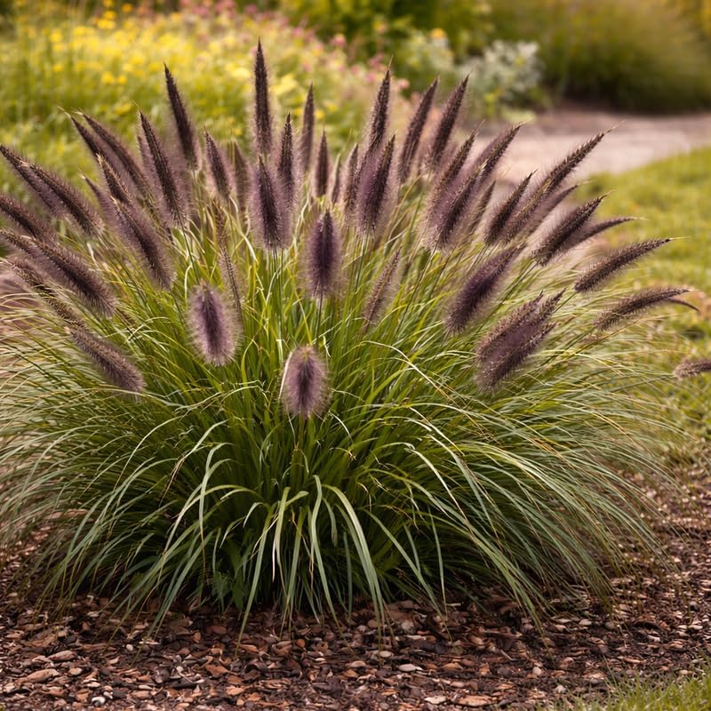 Black Fountain Grass Plants, 4 Inch Tall, Well Rooted, Fast Growing Ornamental Grasses Live Plants Perennial, Decorative Grasses for Landscaping