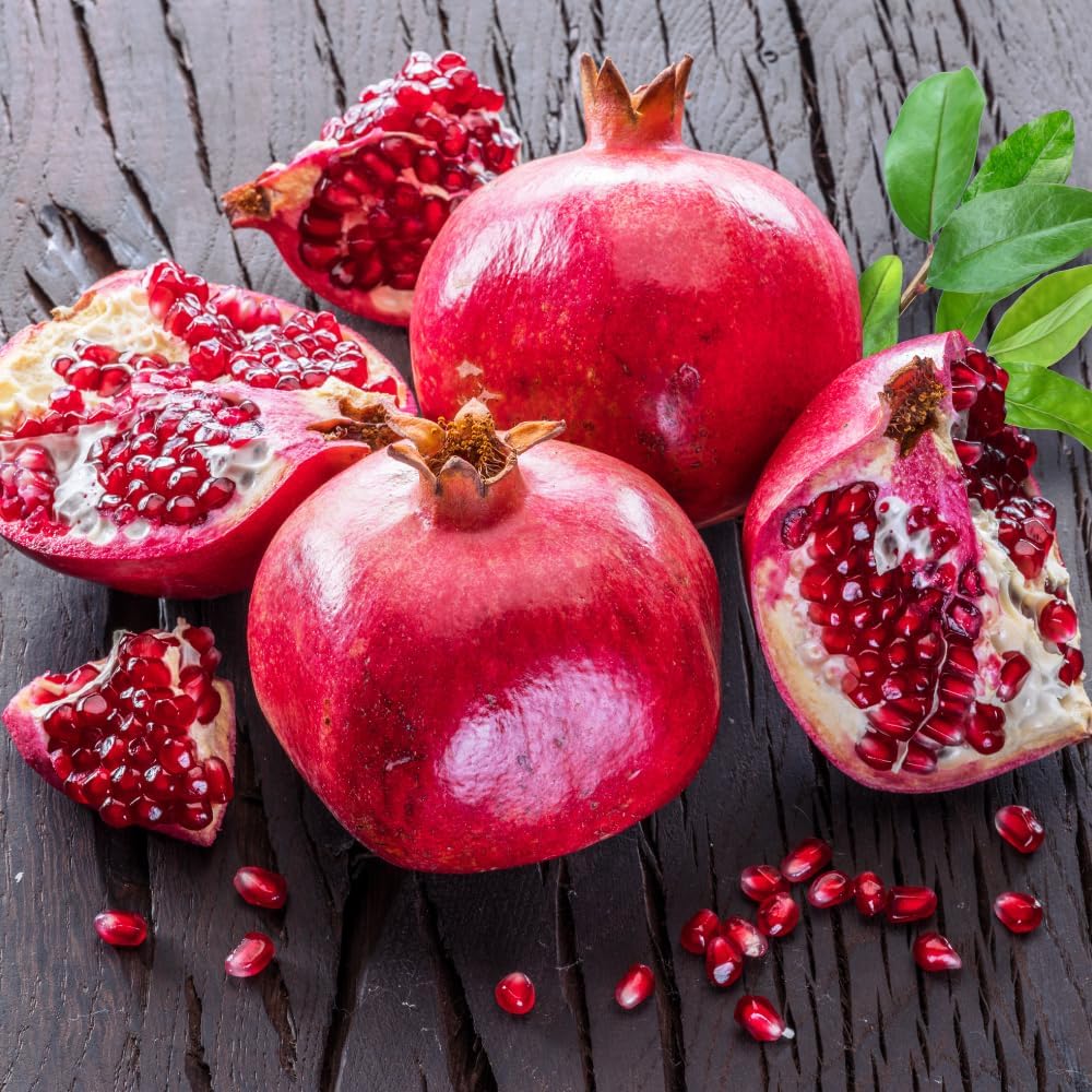 Pomegranate Plant Live | 30-36 Inches Tall Tree | Farfianka Pomegranate Fruit Plant | Sweet, Juicy Red Pomegranates | Hardy, Fast-Growing Ornamental Fruit Tree for Gardens | No Ship to CA,HI,AK