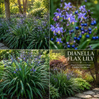 Flax Lily Plants, 4-6 Inch Tall, Grow Robust, Easy to Care Ornamental Foliage for Patio Landscapes