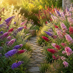 Assorted Butterfly Bush Plant Live, 3 Buddleia Plant 4-6" Tall, Well-Rooted Cold-Hardy Shrubs, Fragrant Blooms for Pollinator Gardens