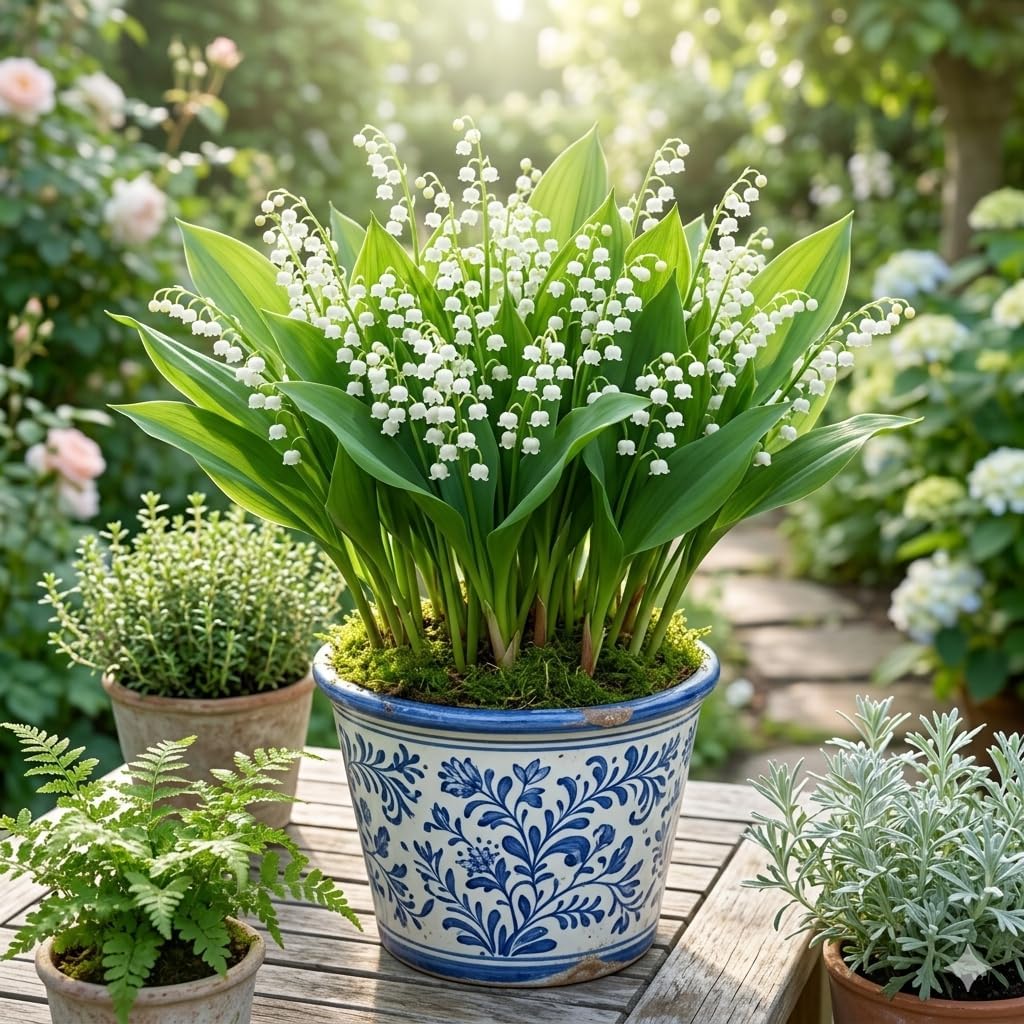 5 Lily of The Valley Plant Bare Roots, Hardy Perennial May Lily, Easy to Grow Fragrant Flower for Outdoor Garden