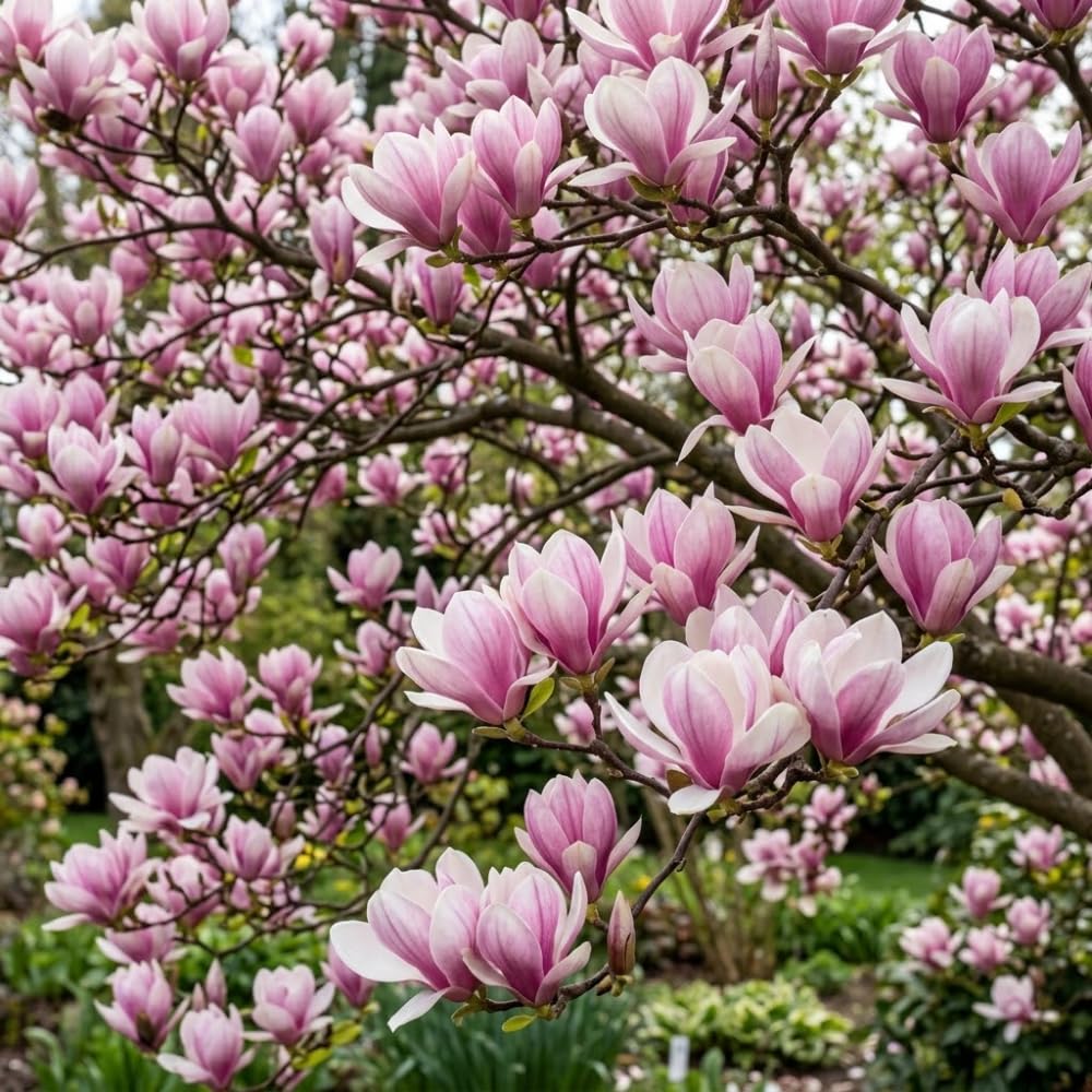 Ann Magnolia Tree Live, 12-18 Inch Tall in 2.5 Inch Pot, Low Maintenance Fragrant Multi-Petal Flowering Shrub for Small Yards and Focal Points