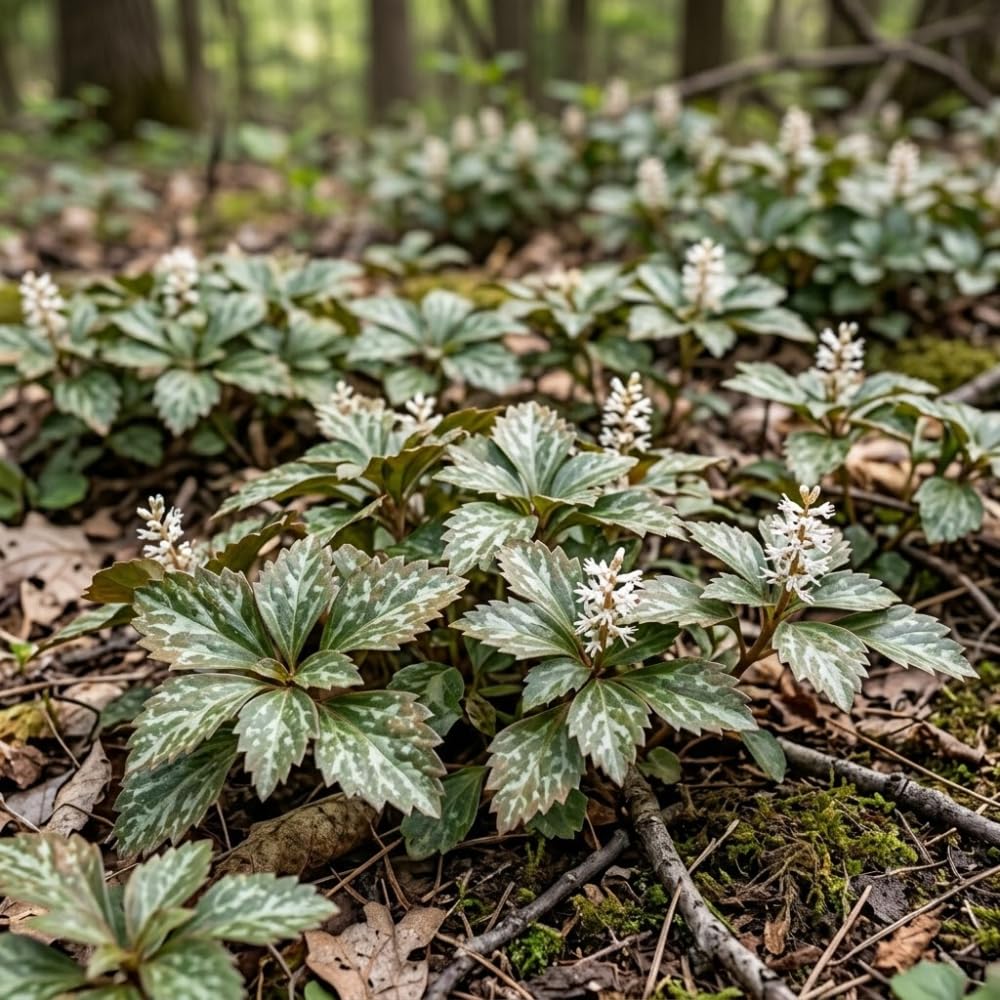 10 Allegheny Spurge Roots, Pachysandra Procumbens, Shady Groundcover for Erosion Control, Cold-Hardy Mountain Spurge
