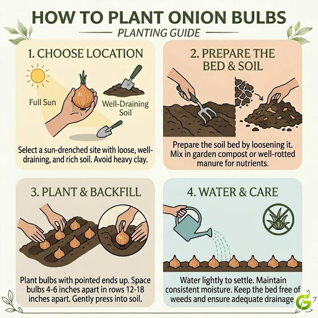 Mixed Onion Sets Red - White and Yellow, Heirloom, Non-GMO Onion Bulbs Plant, Easy to Grow, High Yield Vegetable Bulbs, Not Seeds