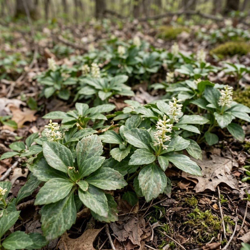 10 Allegheny Spurge Roots System, Pachysandra Procumbens, Vigorous Allegheny Spurge for Shady Backyard Borders