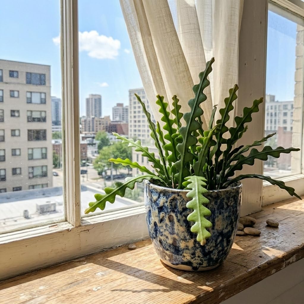 2 Zigzag Fishbone Cactus Plant in 3" Pot, Well-Rooted, Exotic Hanging Succulent, Fragrant Night-Blooming Flowers, Ideal for Home and Office Décor