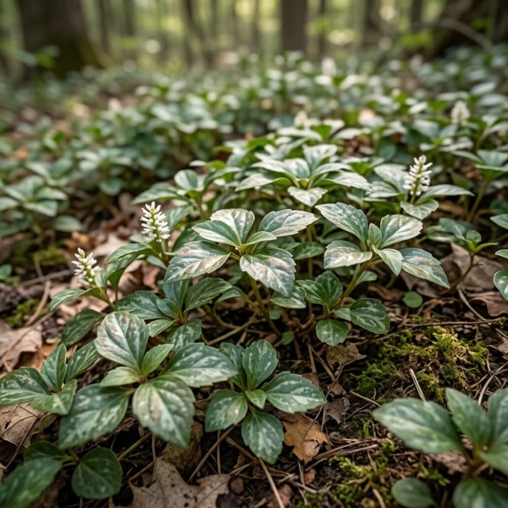 5 Allegheny Spurge Roots, Pachysandra Procumbens, Shady Groundcover for Erosion Control, Cold-Hardy Mountain Spurge