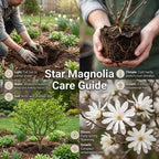 2 Ann Magnolia Tree, 12-18 Inch Tall in 2.5 Inch Pot, Vigorous Spring Bloomer for Sunny Backyard Landscapes, Fragrant Flower Tree