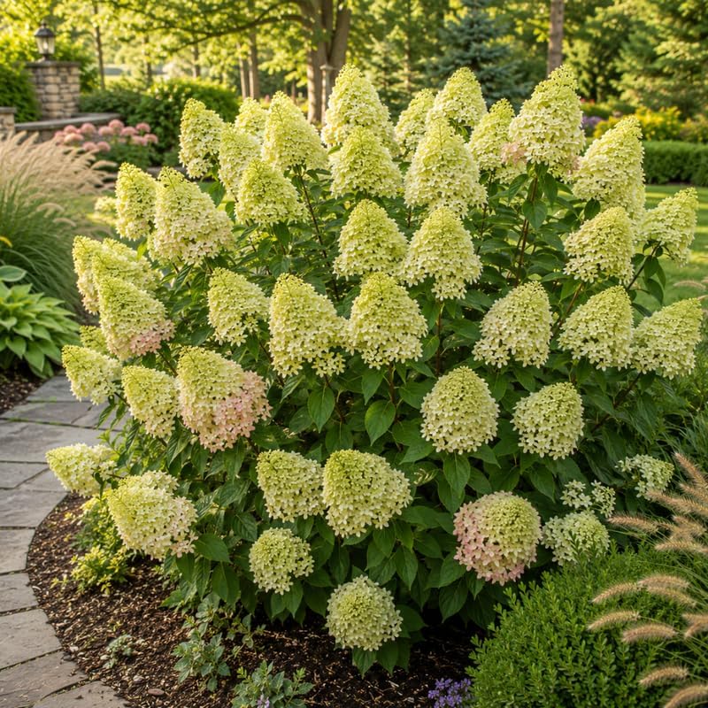 Limelight Hydrangea Tree Live Plant, 6-12" Tall in Quart Pot, Panicle Hydrangea for Planting, Grow Robust, Easy to Care Flowers for Landscapes