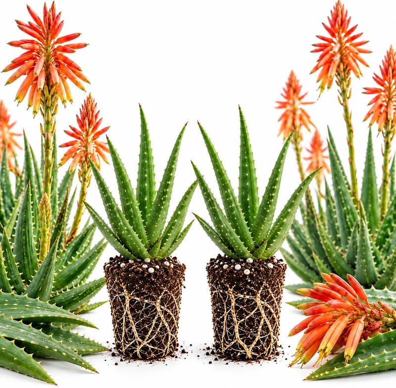 2 Hedgehog Aloe Plant Live, 3-6" Tall Live Succulent Plant