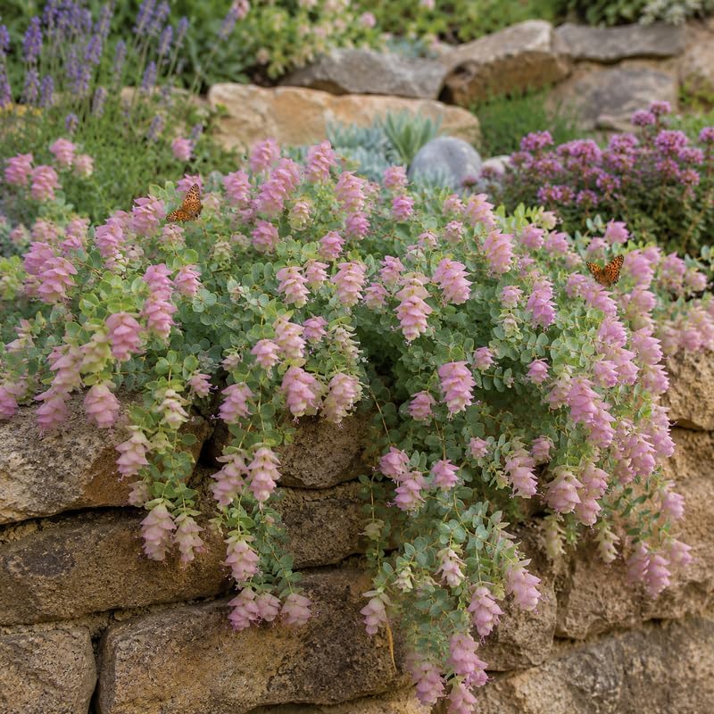 Ornamental Oregano Plants Live for Planting, 3" Pot, High-Yield, Elegant Cascading Pink Flowers, Fragrant Foliage, Perfect for Patio Containers and Window Boxes