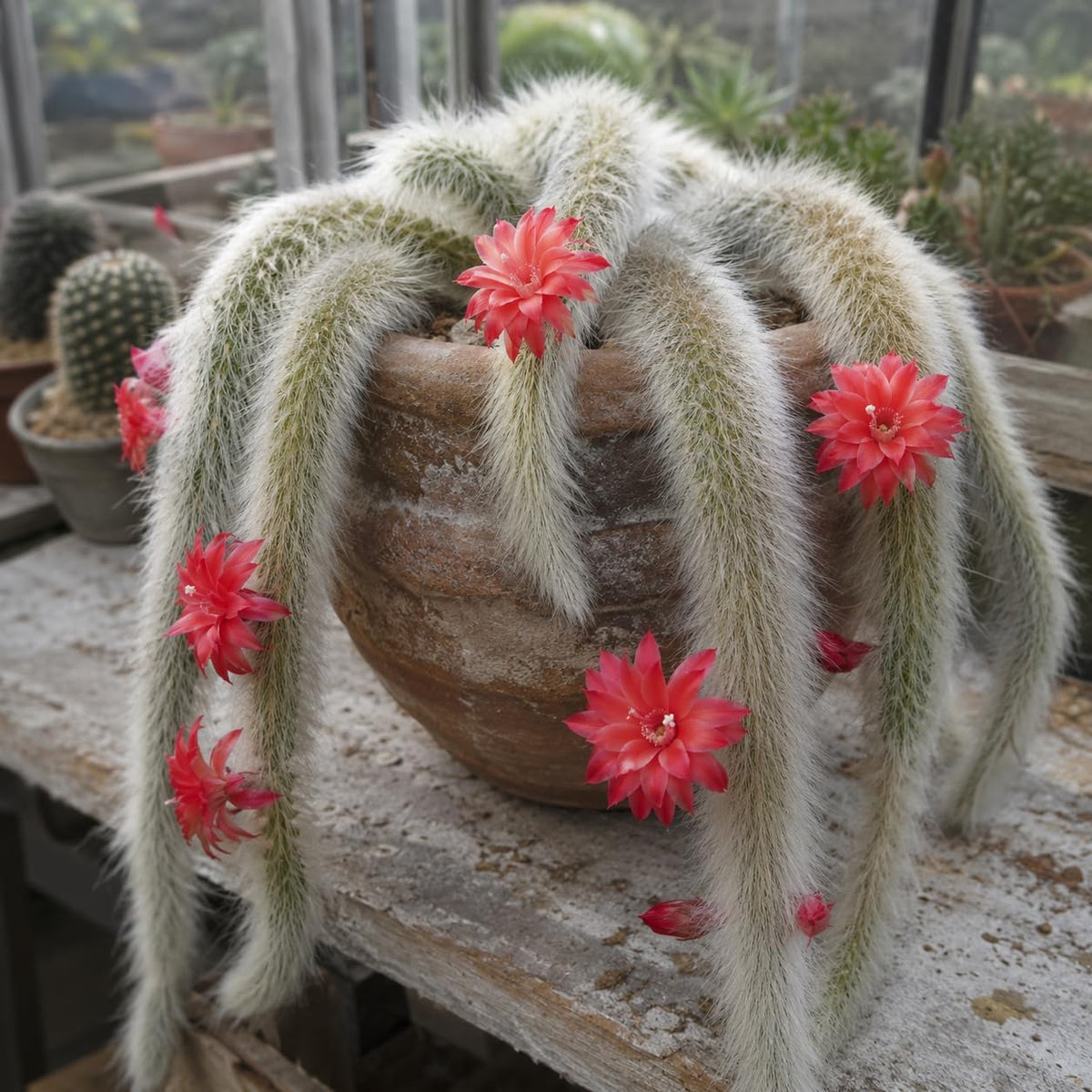 Rare Monkey Tail Cactus Live Plant – 7-9 Inch Succulent for Indoor & Outdoor, Unique Trailing Live Succulent, Ideal Gift for Plant Lovers