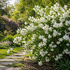 Mock Orange Shrub Live Plant, 4-6" Tall, Cold-Hardy Deciduous Bush for Home Landscapes, Sweet Citrus Scented White Spring Blooms & Low Maintenance Hedge