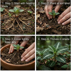 20 Downy Rattlesnake Plantain Root Systems Perennial, Vigorous Growth Habit with Showy White Flower Spikes for Home Landscapes