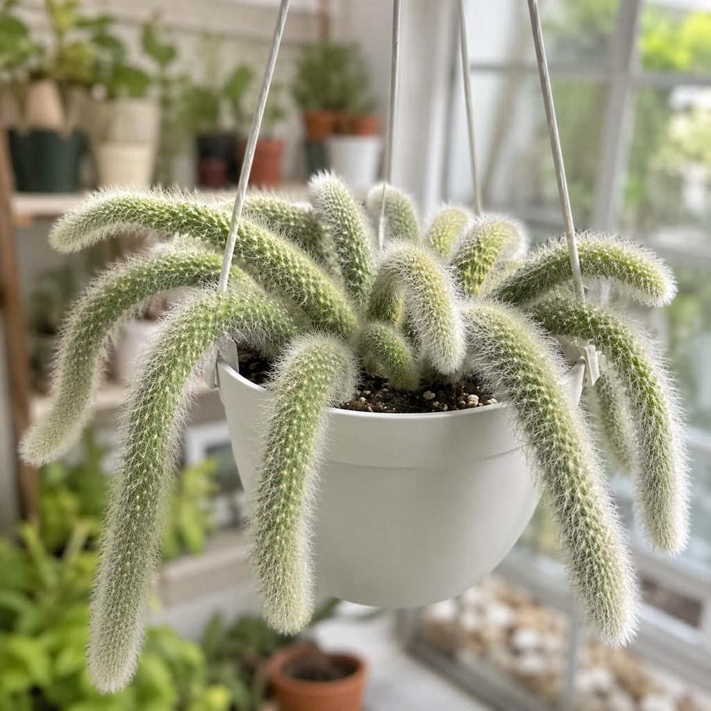 Rare Monkey Tail Cactus Live Plant – 7-9 Inch Succulent for Indoor & Outdoor, Unique Trailing Live Succulent, Ideal Gift for Plant Lovers