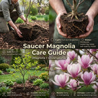 Ann Magnolia Tree Live, 12-18 Inch Tall in 2.5 Inch Pot, Low Maintenance Fragrant Multi-Petal Flowering Shrub for Small Yards and Focal Points