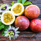 (No Ship to CA, HI, AK) Red Passionfruit Tree Live Plant, 1-2 Feet Tall in 1 Gal Pot, Fast Growing Fruit Trees Live Plants Ready to Fruit, Cold Hardy Tropical Fruit Trees