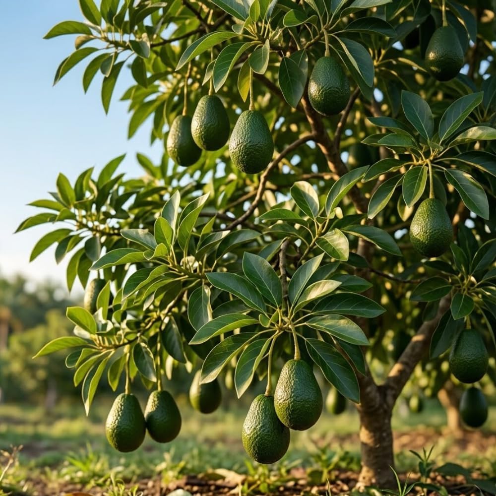 (No Ship to CA,HI,AK) Avocado Tree, 3 Gallon Pot, High-Vigor Evergreen for Home Landscapes, Subtropical Shade Tree for Backyard Orchards