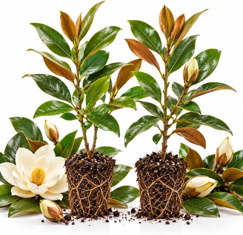 2 Sweetbay Magnolia Plant, 3-6" Tall