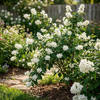 Mock Orange Shrub, 4-6" Potted Plant Starter, High-Vigor Cold-Hardy Bush for Backyard Gardens, Beautiful White Blossoms & Growth Habit
