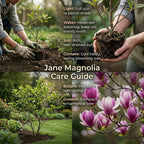 Ann Magnolia Tree Live Plant, 12-18" Potted Plant in 2.5" Pot, Cold-Hardy Early Spring Blooming Tree for Backyard and Garden Rows