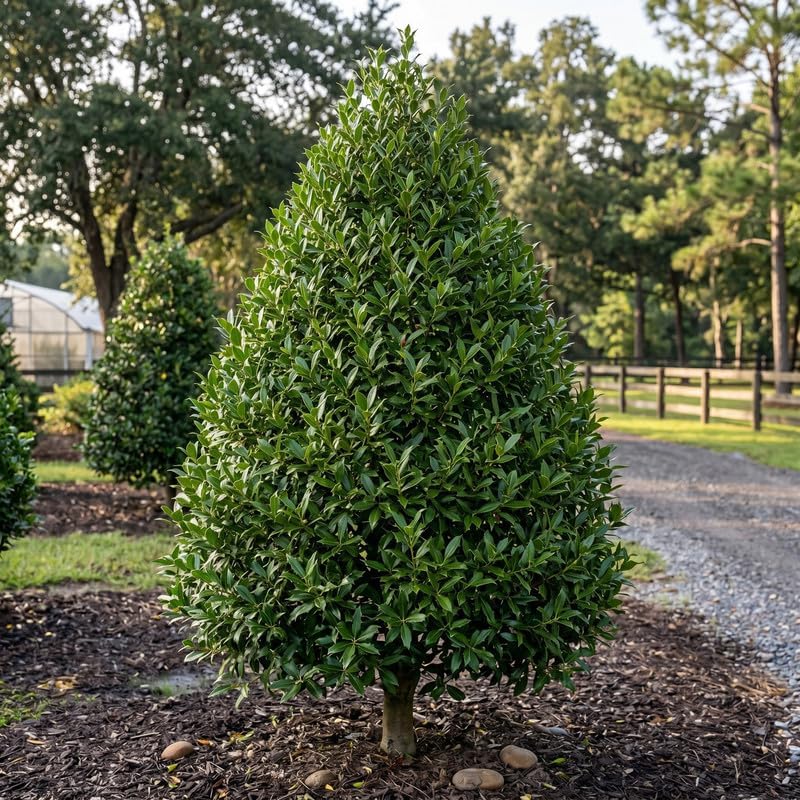 Dwarf Holly Tree Live Plant, Small Size, Low Maintenance Hedge, Compact Evergreen Bush, Perfect for Patio, Containers & Gardens