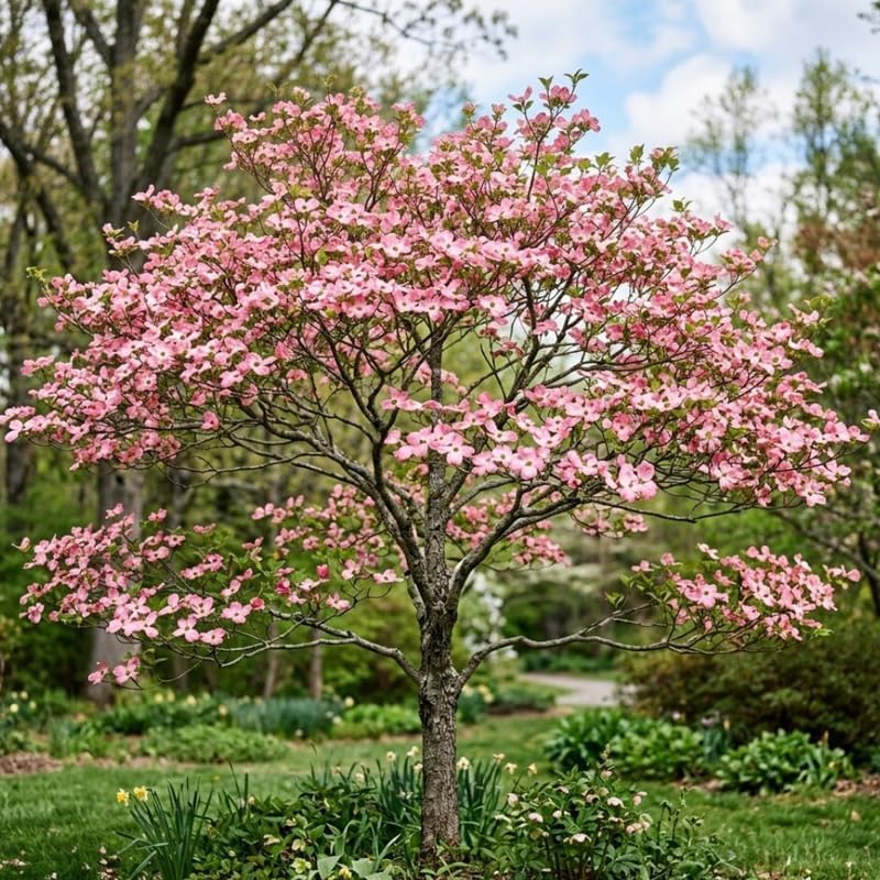 Kousa Japanese Dogwood Tree - Cornus Kousa in Quart Pot - 12-18" Tall, Live Tree for Pollinator Gardens and Patios
