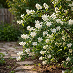 Mock Orange Shrub Live Plant, 4-6" Tall, Cold-Hardy Deciduous Bush for Home Landscapes, Sweet Citrus Scented White Spring Blooms & Low Maintenance Hedge