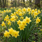 100 Wild Daffodil Bulbs, Well-Rooted Buttercup Bulbs, Vigorous Growth Habit with Showy Trumpet Blossoms for Home Landscapes