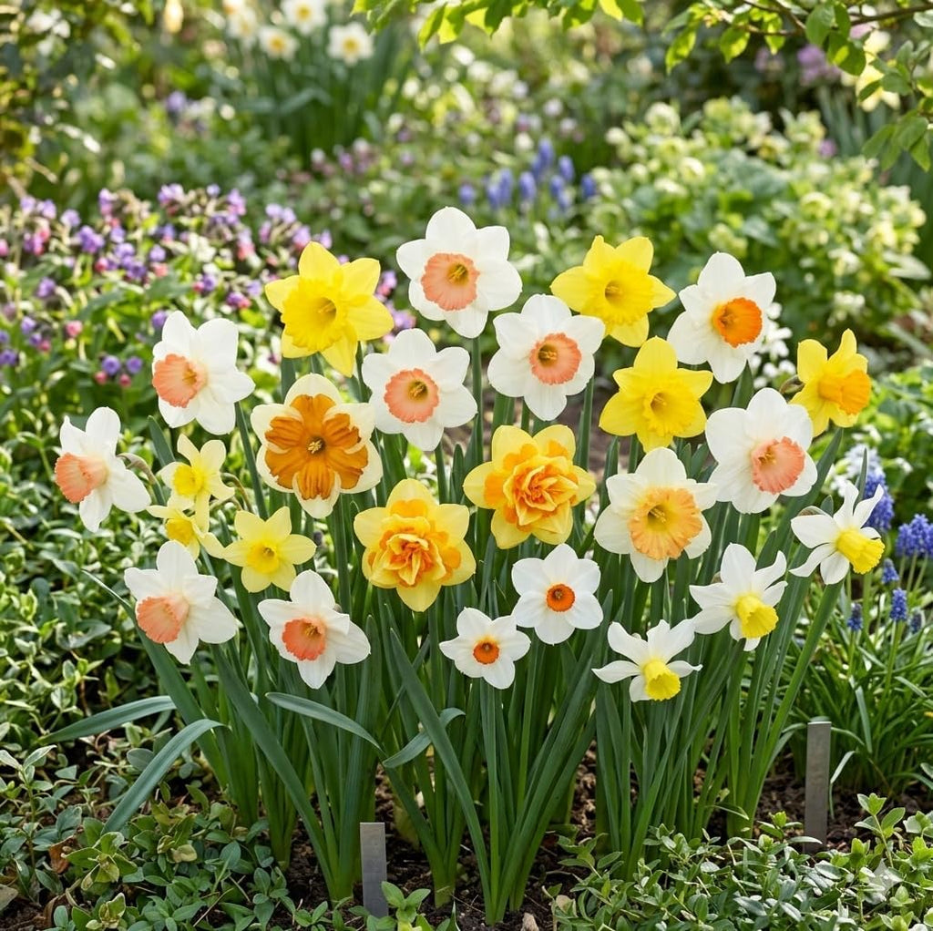 20 Daffodil Bulbs for Planting, Fragrant Mixed Double Daffodils, Hardy Flower Bulbs, Bulk Daffodil Bulbs for Outdoor Garden