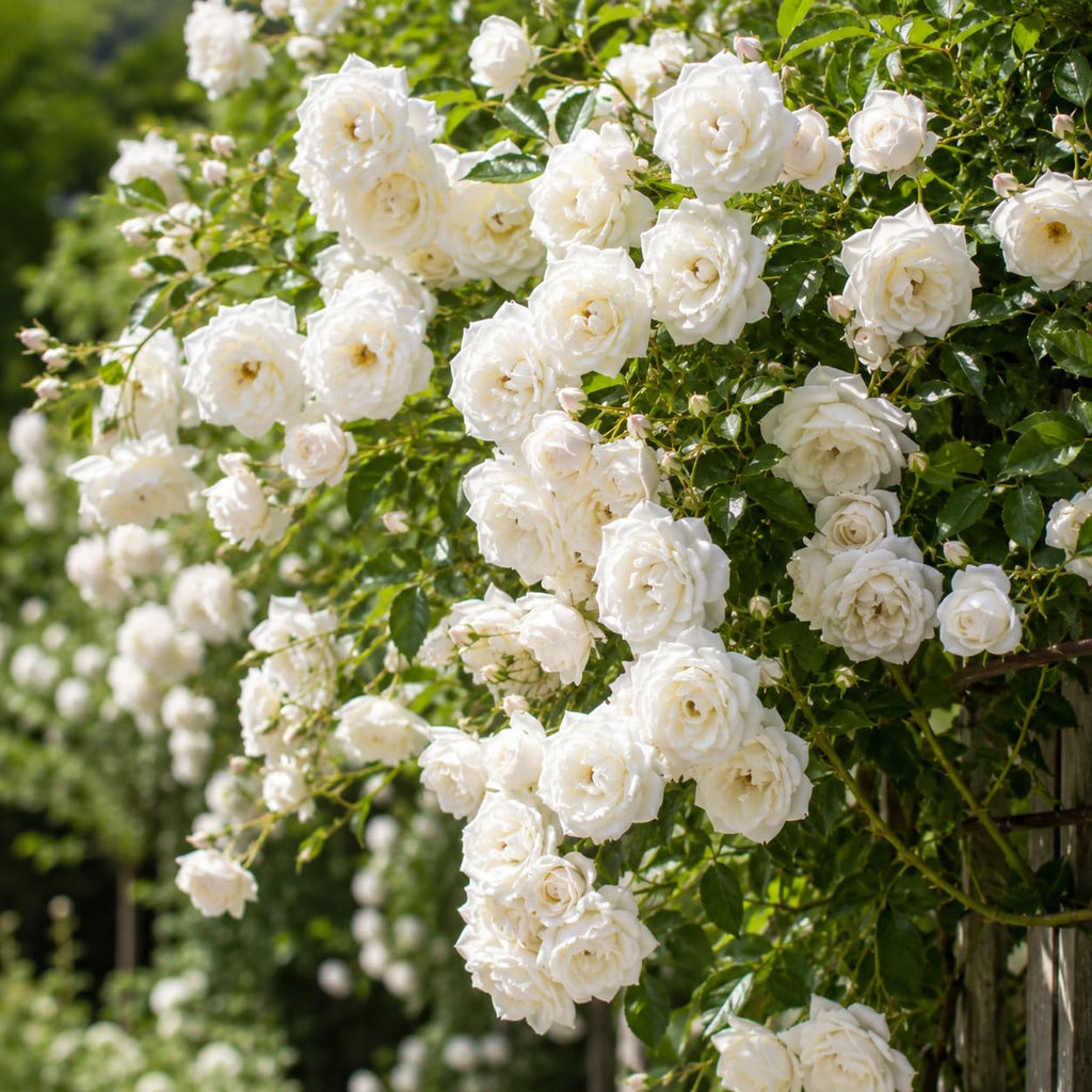 Pink Climbing Roses Live Plant 10-14" Tall in Large Pot, Heirloom Climbing Rose Bush, Fragrant High-Yielding Perennial Flowering Vine for Trellis & Fence