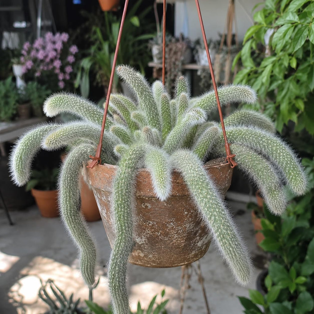 Monkey Tail Cactus Live Plant, 4-7 Inc Tall, Hanging Succulent Plants Live, Rare Succulents Live Plants