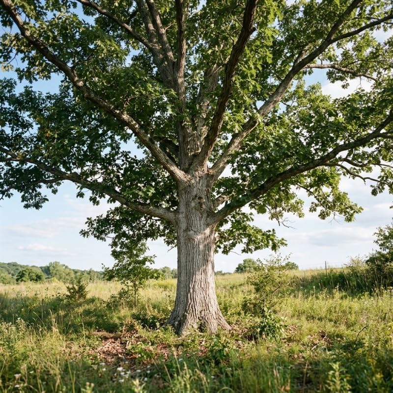 White Oak Tree, Quercus Alba in Quart Size, 12-18 Inch Tall Starter, Low Maintenance Majestic Native Shade Tree