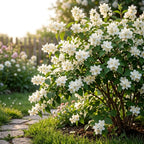 Mock Orange Shrub Live Plant, 4-6" Tall, Cold-Hardy Deciduous Bush for Home Landscapes, Sweet Citrus Scented White Spring Blooms & Low Maintenance Hedge